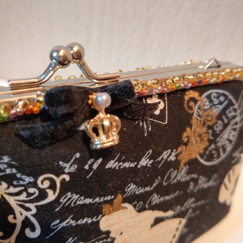 不思議の国のアリス☆キラキラがま口 ペンケース、メガネ 、プルーム  