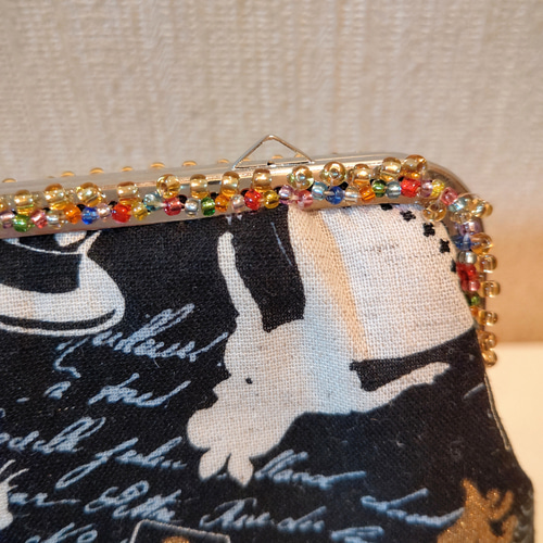 不思議の国のアリス☆キラキラがま口 ペンケース、メガネ 、プルーム  