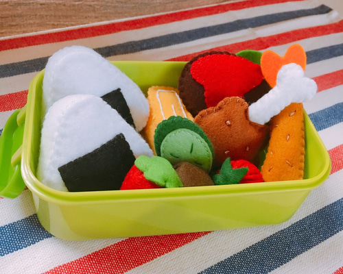 フェルトままごと おままごと お手軽お弁当セット おもちゃ・人形 みぃ