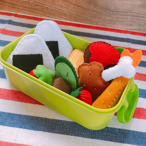 フェルトままごと おままごと お手軽お弁当セット おもちゃ・人形 みぃ