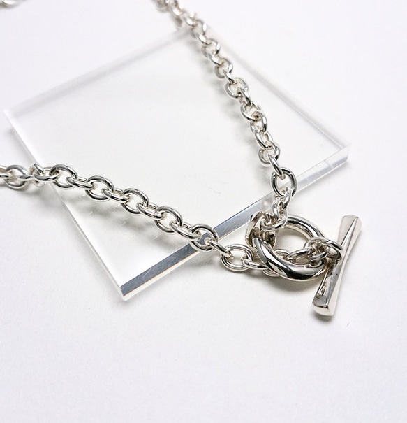 【G2MIX】Silver925 マンテル チェーンネックレスA 1枚目の画像