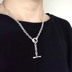 【G2MIX】Silver925 マンテル チェーンネックレスA 5枚目の画像