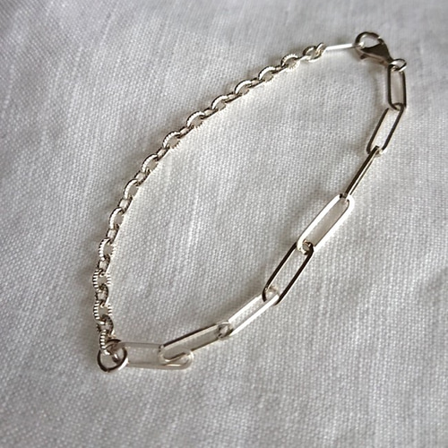 ネックレス　ブレスレット　セット　ぎゃん TEN. ネックレス SILVER925 シェードコンビチェーンネックレス