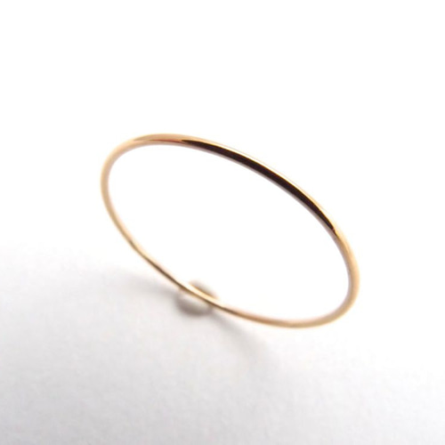 G2MIX】18金 丸線リング（ピンクゴールド対応可能） 指輪・リング