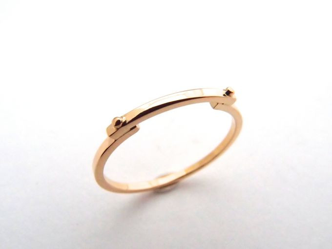 【G2MIX】18金 ブリッジ リング