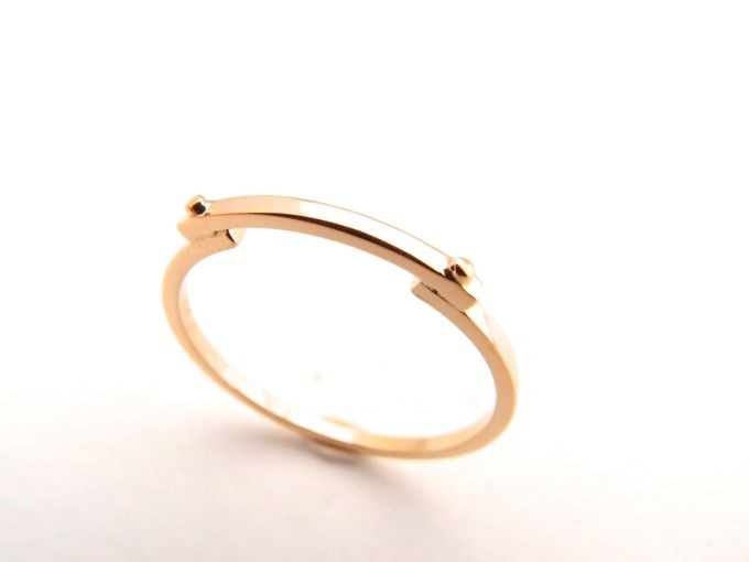 【G2MIX】18金 ブリッジ リング