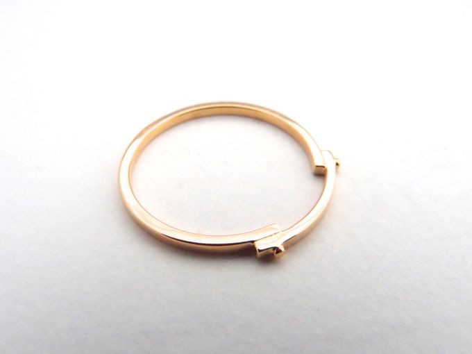 【G2MIX】18金 ブリッジ リング