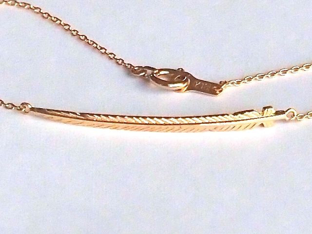 【G2MIX】18 金 フェザーブレスレット