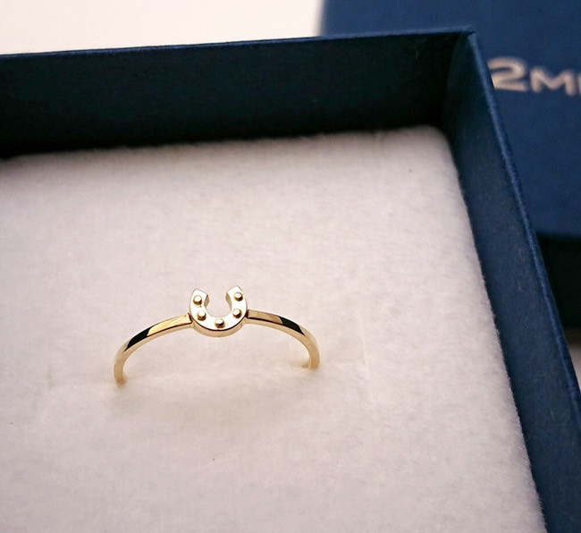 【G2MIX】18金 馬蹄リング