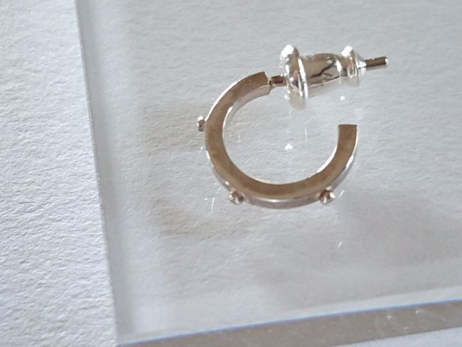 【G2MIX】Silver925 メンズ ３ポイントフープピアス（シングル） 5,621円