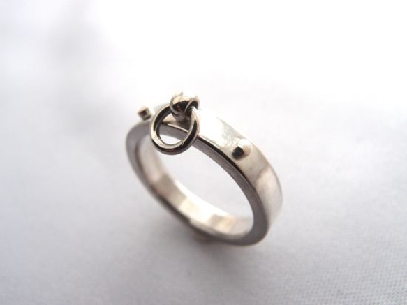 【G2MIX】銀色925男士飾品小指戒指 第2張的照片
