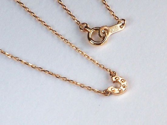 【G2MIX】18金 プチ馬蹄ネックレス