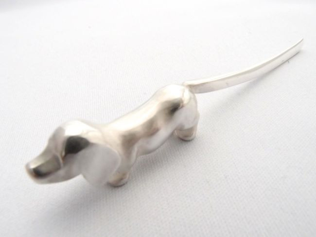 【G2MIX】シルバー925 ペーパーナイフ 犬のシッポ