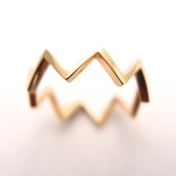 【G2MIX】10金 ギザギザリング 4枚目の画像