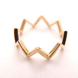 【G2MIX】10金 ギザギザリング 5枚目の画像