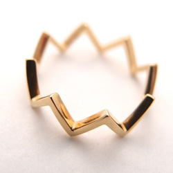 【G2MIX】10金 ギザギザリング 6枚目の画像