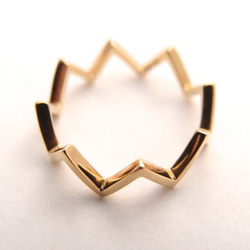 【G2MIX】10金 ギザギザリング 7枚目の画像