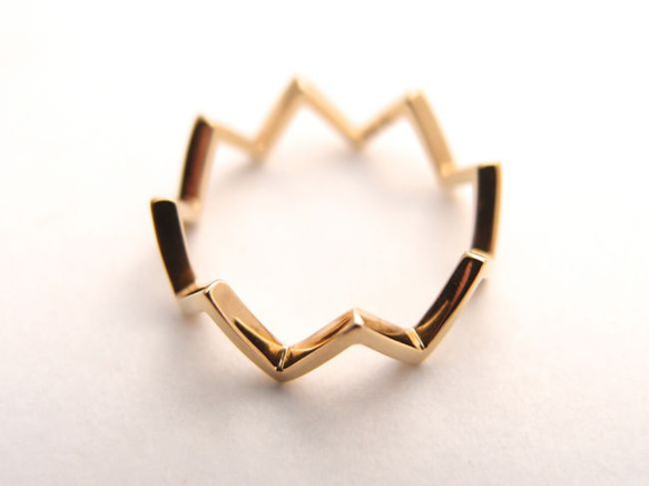 【G2MIX】10金 ギザギザリング 7枚目の画像