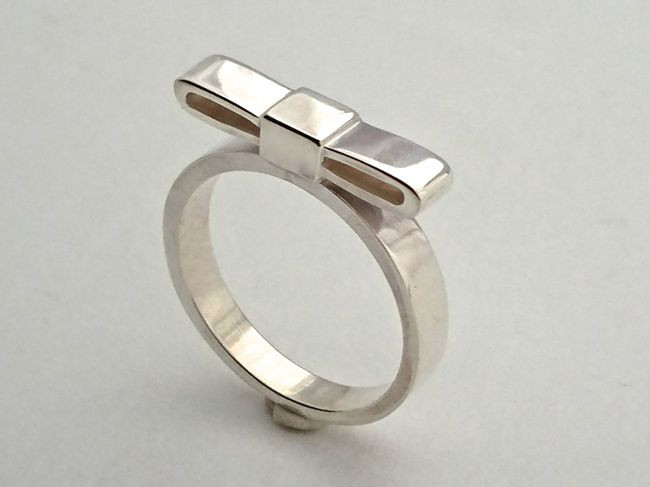 【G2MIX】Silver925リボンバーリング（ L）