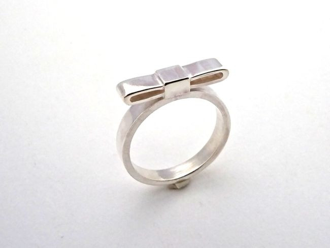 【G2MIX】Silver925リボンバーリング（ L）