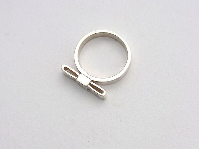 【G2MIX】Silver925リボンバーリング（ L）