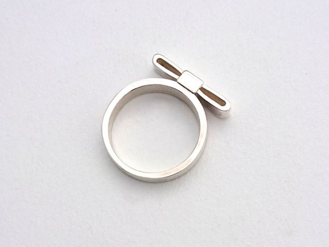 【G2MIX】Silver925リボンバーリング（ L）