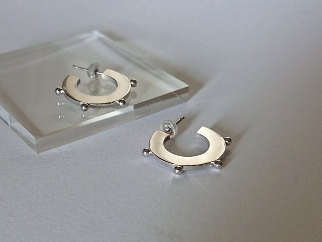 【G2MIX】Silver925 サークルドッツ ピアス（L） 11,242円