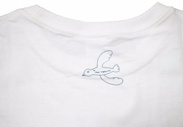 ねこTシャツ  ( ホワイト/レディースS) 3枚目の画像