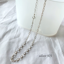 silver925 チェーンネックレス　シルバーネックレス 1枚目の画像