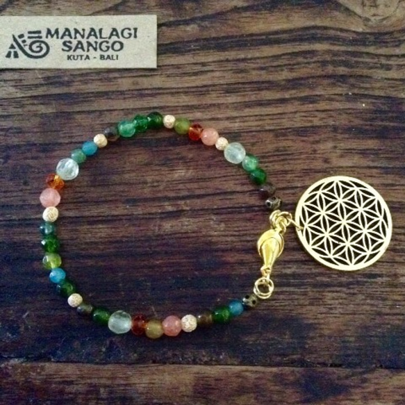 Flower of life Botanical color Bracelet 2枚目の画像