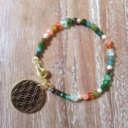 Flower of life Botanical color Bracelet 4枚目の画像