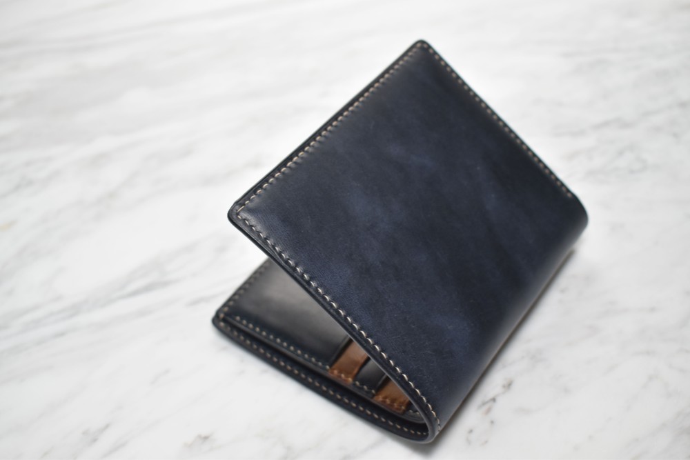 自身のレザー - イタリアのベジタブルなめしの馬革の財布