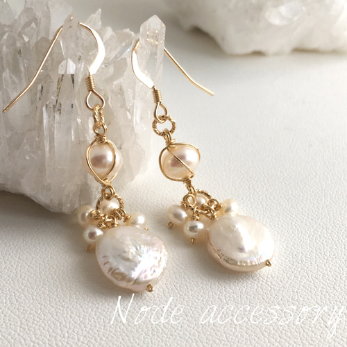 ナッシュ corail et poisson ピアス ハワイアンジュエリー クロスピアス