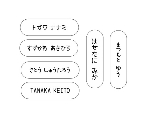 【New】お名前はんこ シール付き（極小） 4枚目の画像