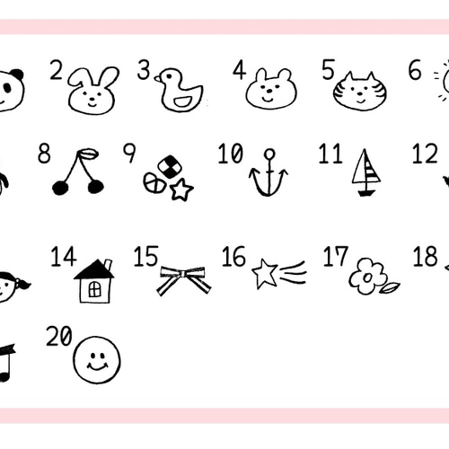インク不要♡確認しましたスタンプ 手書き風 はんこ・スタンプ 