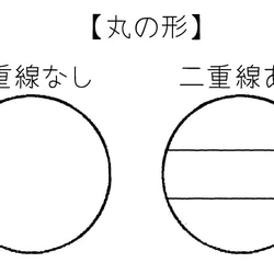 日付けスタンプ 丸形 オーダーメイド ゴム印 2枚目の画像