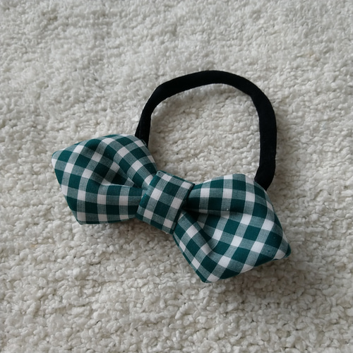 リバティプリント・ギンガムチェックのキッズ蝶ネクタイ(女の子