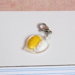 芒果糯米飯墜子 手機吊飾 可愛黏土甜點 第4張的照片