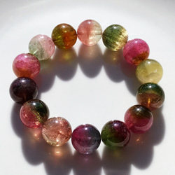 極美品♡うるうる艶々♡上質♡トルマリン♡k18♡編み込みブレスレット 1_b1e7c0e5dee1105eccf5b2316379