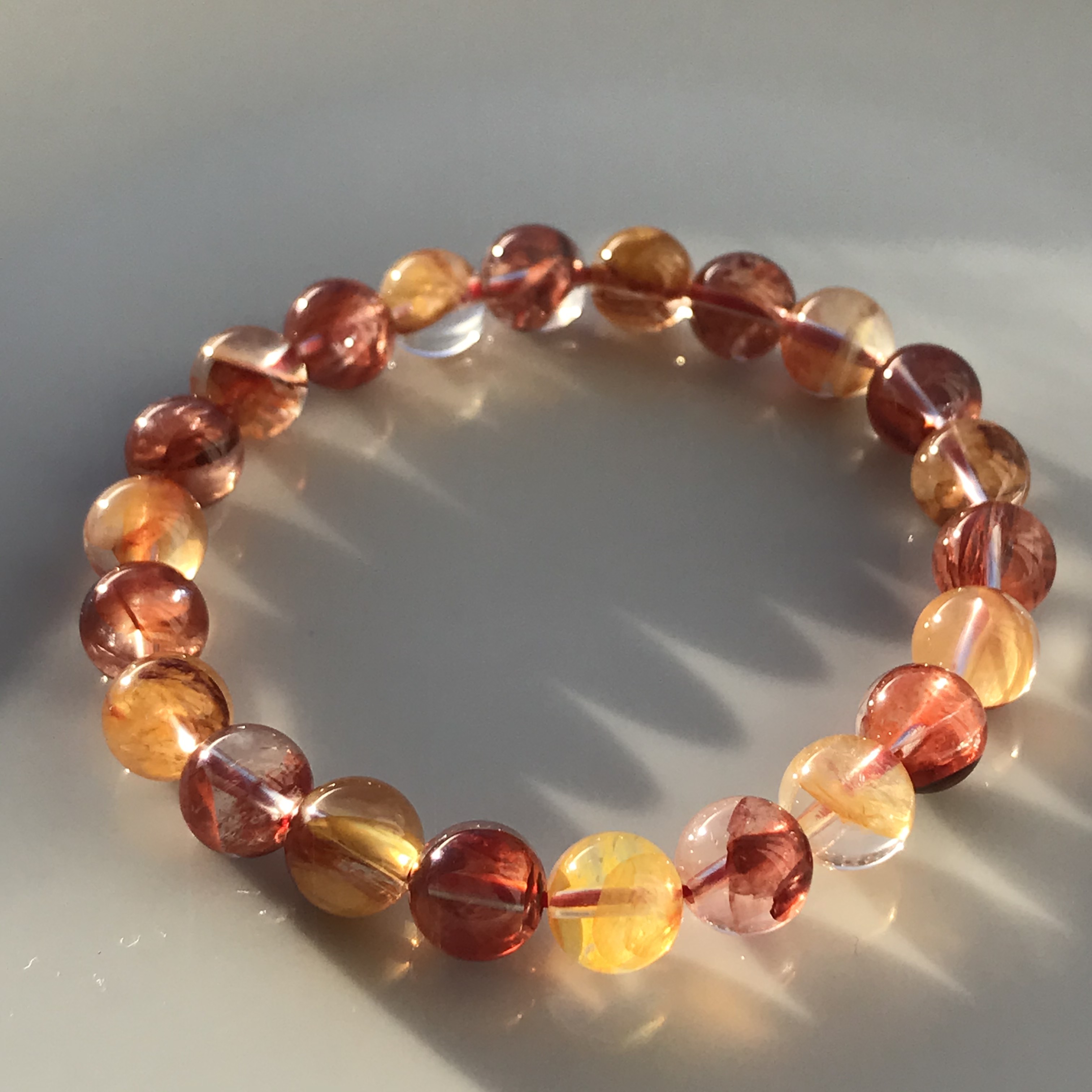 01 イギリス発送　SAグレード 入手困難 オーロラクォーツ ブレスレット 上品