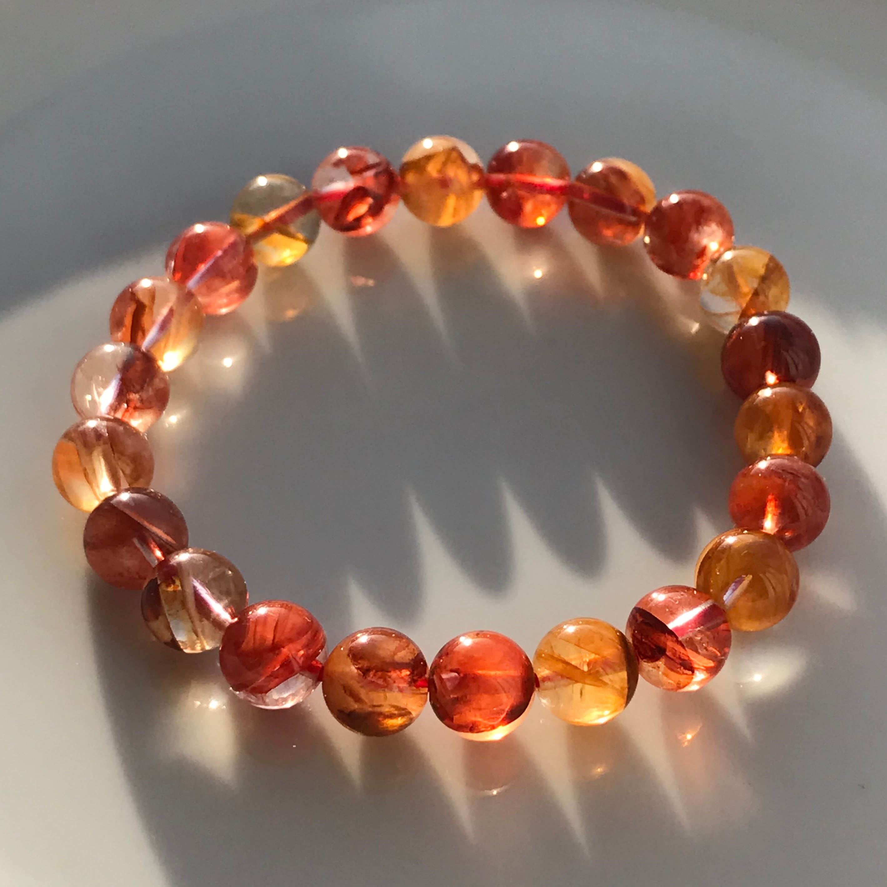 03 イギリス発送　SAグレード 入手困難 オーロラクォーツ ブレスレット 上品