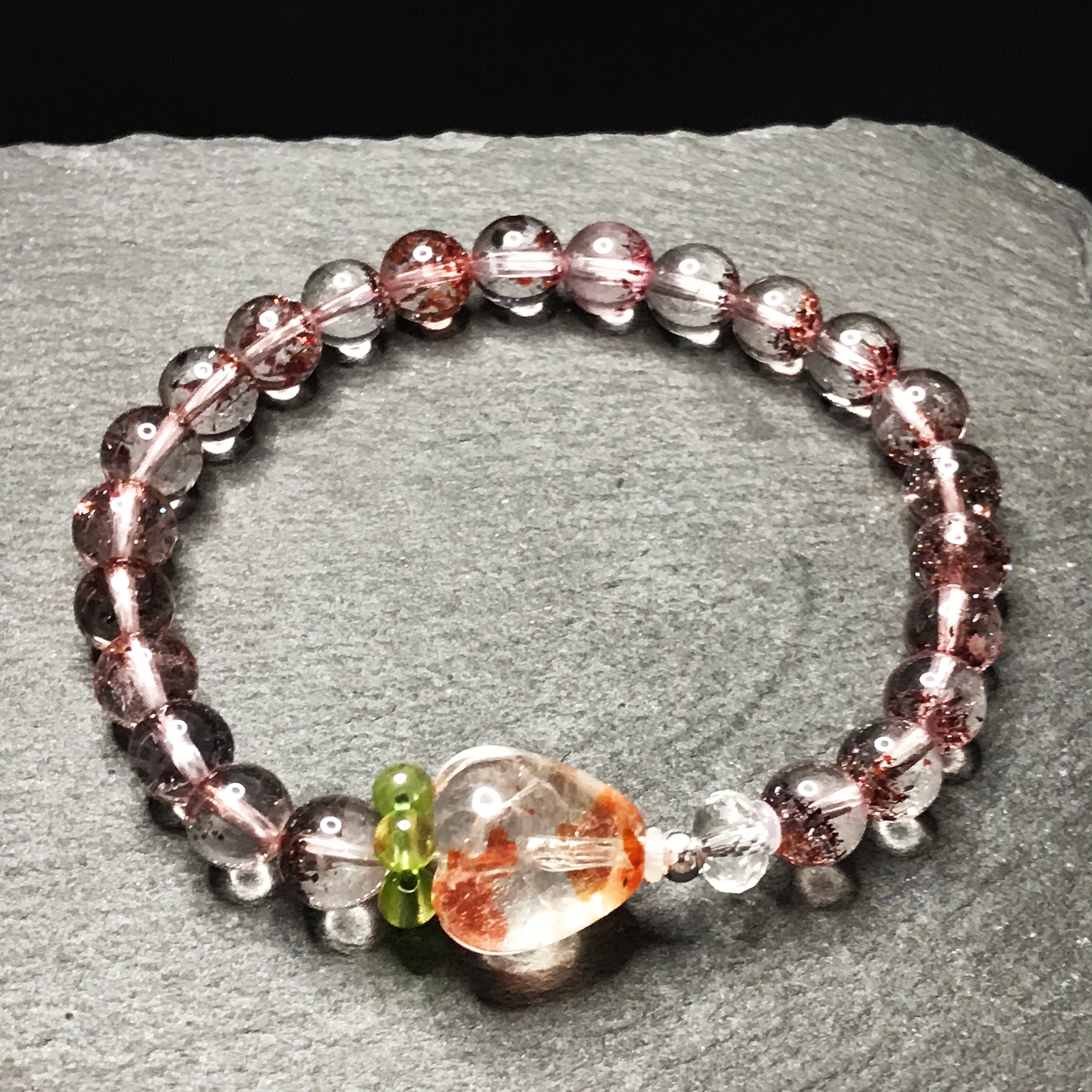 ローズクォーツ オーロラ加工 イチゴ