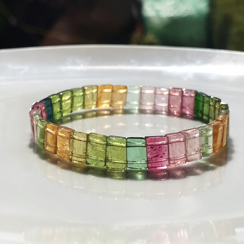 新品 ハンドメイド 折り返す バングル ラブラドライト バングル
