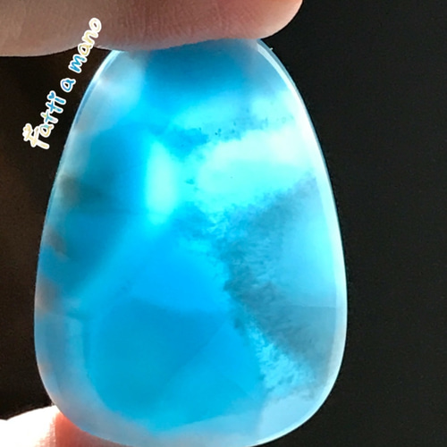 ❤︎最高グレードbig4.3cm 綺麗な波模様＆高度な透明感のあるラリマー