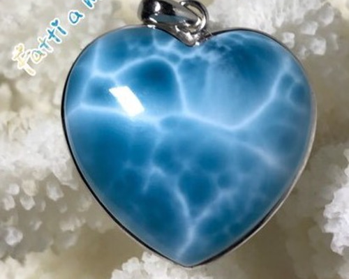 ☆高品質ラリマー☆ BIGハート ペンダント 【公式通販】
