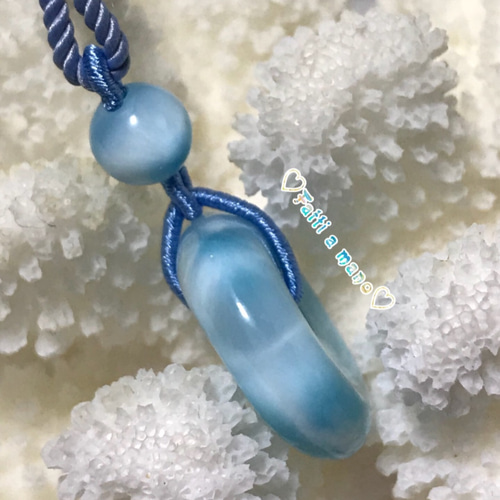 ❤︎ハイクオリティ❤︎ラリマーネックレス 金属使用なし ハンドメイド 