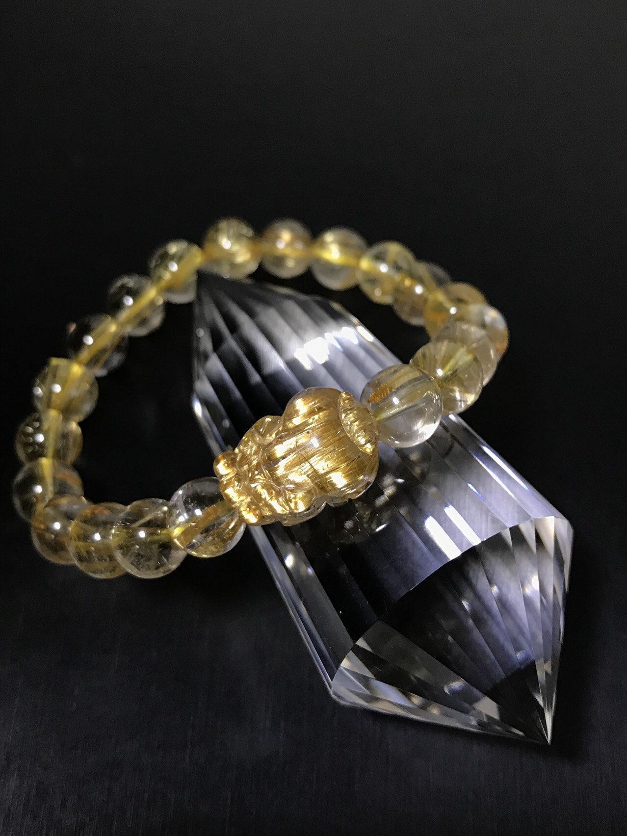 ⭐︎【極上品】タイチンクオーツ 置物 70mm ⭐︎【極上品】貔貅 タイチンクオーツ 置物 368g