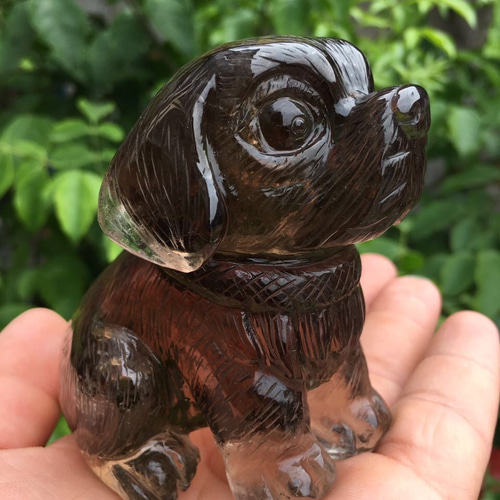 マルティ ガラス製ダックスフント犬の置物ハンドメイド マルティ ガラス製ダックスフント犬の置物ハンドメイド