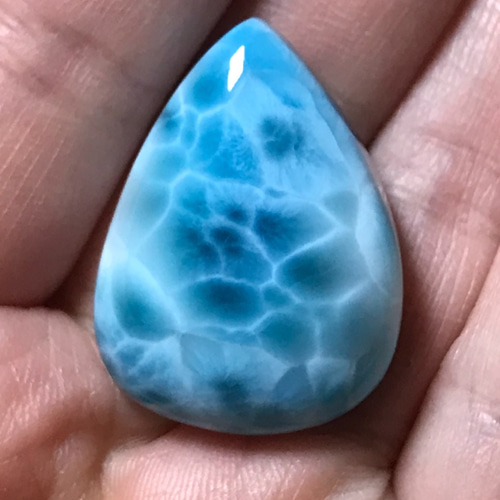 イギリス発送 BIG入手困難ハイクオリティ 両面波模様 ラリマー雫  