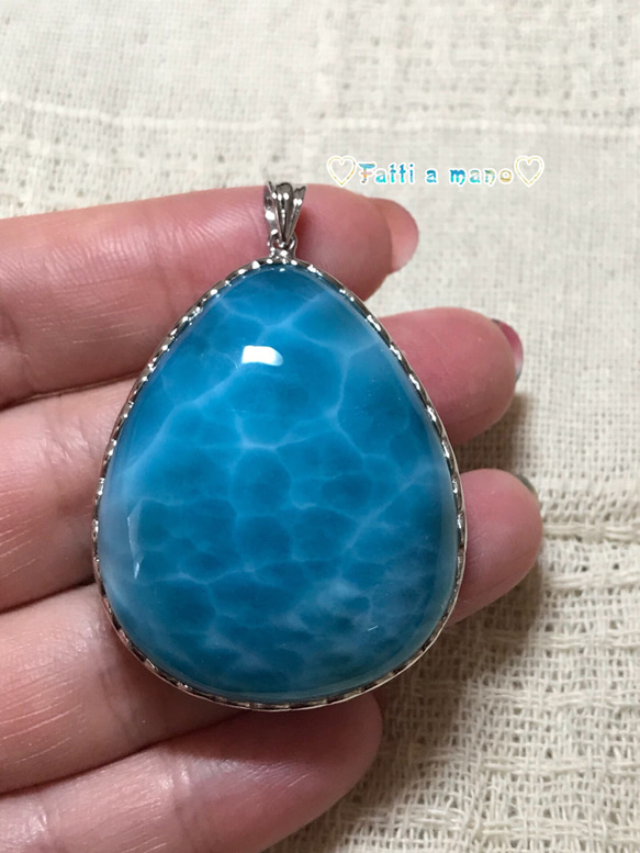 ラリマー ペンダント 一生の宝物 BIG トップグレード ラリマーペンダント ネックレス